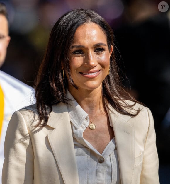 Meghan Markle, duchesse de Sussex lors des Invictus Games 2023 au Merkur Spiel-Arena à Düsseldorf.