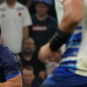 Antoine Dupont (France) - Coupe du Monde de Rugby France 2023 du match de Poule A entre la France et la Namibie (96-0) au stade Velodrome à Marseille le 21 septembre 2023. 