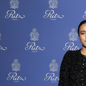 Hafsia Herzi - Photocall des 125 ans du Ritz à Paris Le 14 septembre 2023. © Rachid Bellak/ Bestimage 