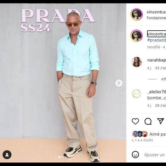 Narah Baptita commente les photos de Vincent Cassel. Instagram.