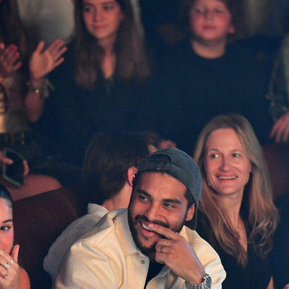 Consuelo Remmert (soeur de Carla Bruni) et son mari Alexis Gurdjian, Rachida Dati au défilé Etam Live Show 2023 au Palace à Paris le 26 septembre 2023. © Veeren / Bestimage