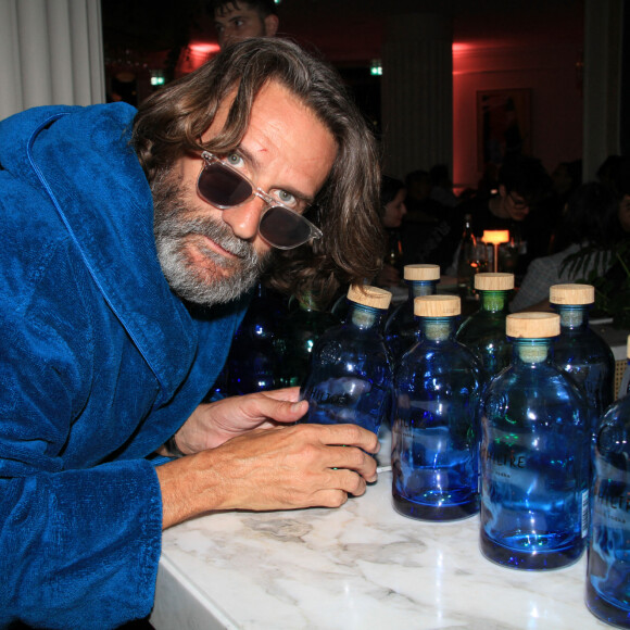 Frédéric Beigbeder lors de la soirée InPhiltration by Le Philtre Vodka pour les deux ans de la vodka Le Philtre (créée par F.Beigbeder avec son frère Charles et Guillaume Rappeneau) au restaurant Montecito de l'hôtel Kimpton St Honoré Paris le 9 juin 2022. © Philippe Baldini / Bestimage 