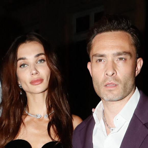 Amy Jackson et son compagnon Ed Westwick - Arrivées au défilé de mode Messika Haute Joaillerie 2023 au Pavillon Cambon à Paris, lors de la fashion week. Le 28 septembre 2023 © Christophe Clovis / Bestimage