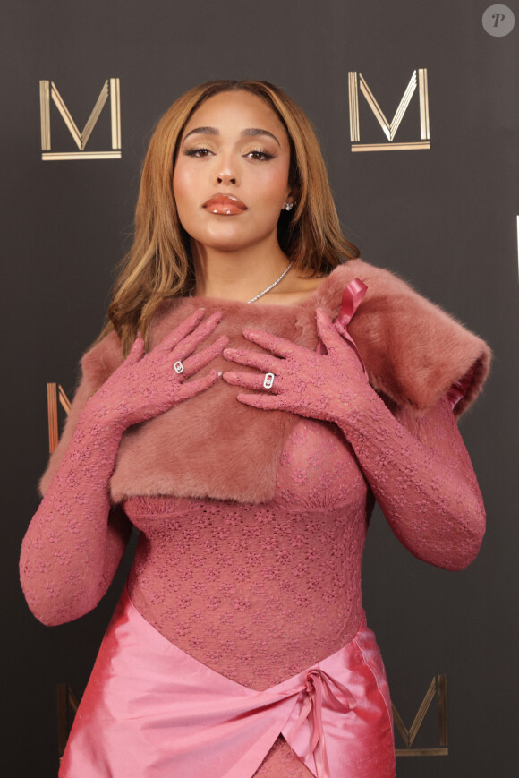 Jordyn Woods - Photocall du défilé Messika Haute Joaillerie 2023 au Pavillon Cambon à Paris le 28 septembre 2023. © Jack Tribeca / Tiziano Da Silva / Bestimage