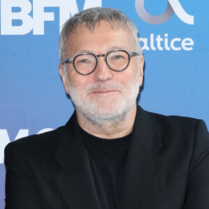 Laurent Ruquier a enfin fait sa rentrée tant attendue sur BFMTV. 
Laurent Ruquier lors de la conférence de presse de rentrée BFM TV. - RMC du groupe Altice France à Paris, France. © Coadic Guirec/Bestimage
