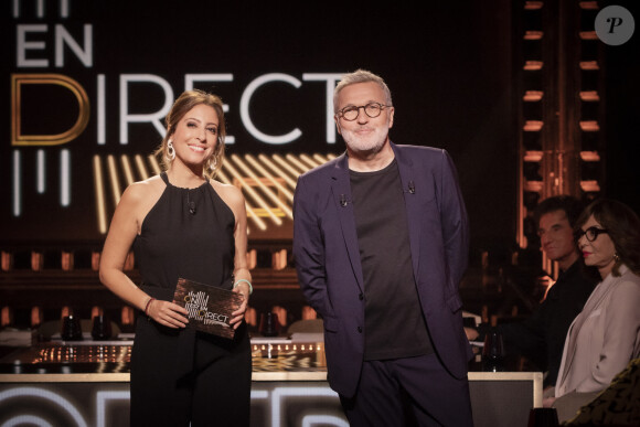 Exclusif - Léa Salamé, Laurent Ruquier lors de la dernière émission de L.Ruquier pour "On Est En Direct (OEED)", présentée par L.Ruquier et L.Salamé, et diffusée en direct sur France 2, à Paris, France, le 4 juin 2022. © Jack Tribeca/Bestimage