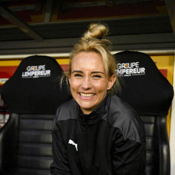 Elodie Gossuin (UNICEF) - 3ème édition de la rencontre de football caritative "Match des héros" entre le "RC Lens Légendes" et "L'équipe Unicef" au stade Bollaert-Delelis à Lens le 6 juin 2023. Le tout dans le but de récolter des fonds pour l'Unicef et la fondation Racing Coeur de Lens.