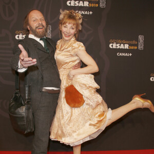 Philippe Katerine et sa compagne Julie Depardieu - Photocall de la 44ème cérémonie des César à la salle Pleyel à Paris. Le 22 février 2019 © Christophe Aubert via Bestimage