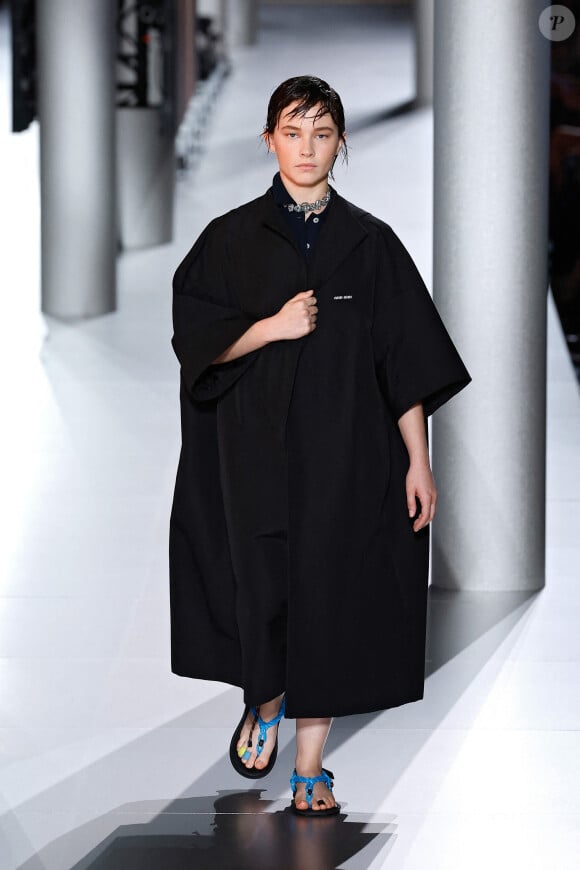 Défilé de mode prêt-à-porter Miu Miu, printemps-été 2024, lors de la Fashion Week de Paris. Le 3 octobre 2023.