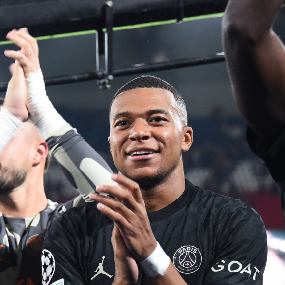 Kylian Mbappe ( 7 - PSG ) - - Match de Ligue des champions entre le PSG et le Borussia Dortmund (2-0) au Parc des Princes à Paris le 19 septembre 2023.