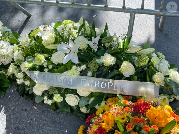 Obsèques de Jean-Pierre Elkabbach au cimetière du Montparnasse de Paris, le 6 octobre 2023. © Christophe Clovis/Bestimage