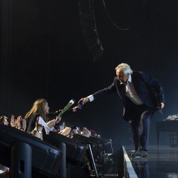 Lors d'une interview accordée à "Paris Match".
Michel Sardou - Ultime concert de Michel Sardou pour la dernière date de son spectacle "La dernière danse" à la Seine Musicale à Boulogne-Billancourt le 12 avril 2018. © Pierre Perusseau/Bestimage