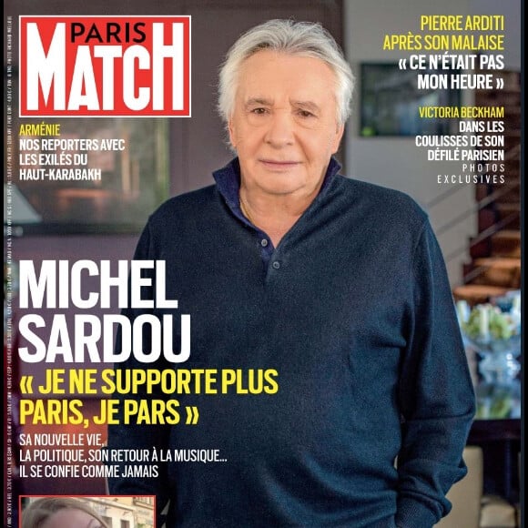 Retrouvez l'interview de Michel Sardou dans le magazine Paris Match, n° 3883, du 5 octobre 2023.
