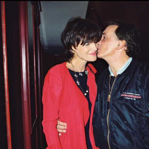 Michel Sardou et Anne-Marie Périer en 1999.
