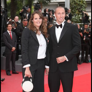 Maman de Manon depuis 2010, fruit de ses amours avec Frederick Bousquet. Elle s'est confiée sur la naissance de ce premier enfant dans son livre paru en 2014. 
Laure Manaudou et Frederick Bousquet - Montée des marches du film "La princesse de Montpensier" - 63e Festival du film de Cannes 