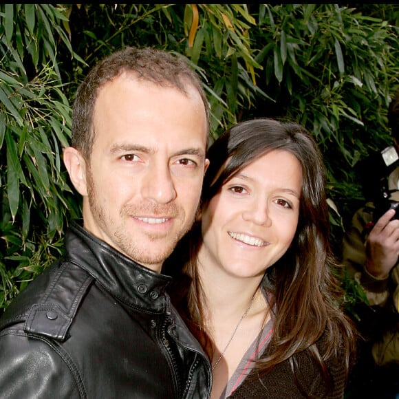 Calogero et sa femme Hortense - 3e jour du tournoi de Roland Garros 2006.