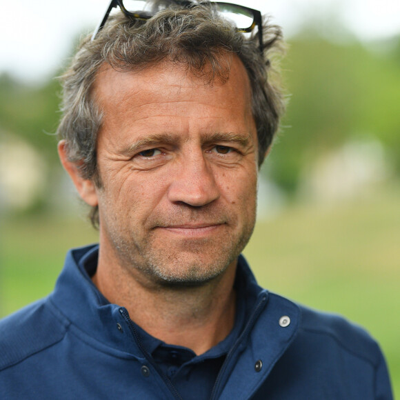 Fabien Galthié lors de la visite du centre d'entrainement du XV de France, en phase préparatoire de la Coupe du Monde Rugby 2019 au Japon. Marcoussis, le 5 septembre 2019. © Liewig/Pool/Bestimage
