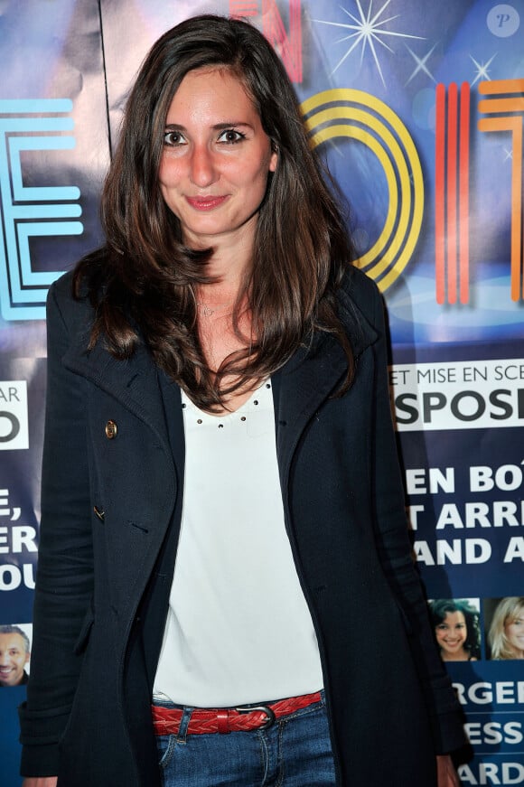 Marie Portolano - Générale de la pièce de théâtre "Rendez-vous en boîte" au théâtre de La Gaîté Montparnasse à Paris, le 7 avril 2014.