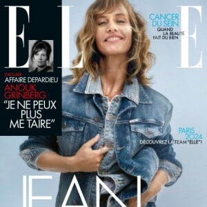 Cécile de France en couverture du magazine "ELLE", jeudi 12 octobre 2023.