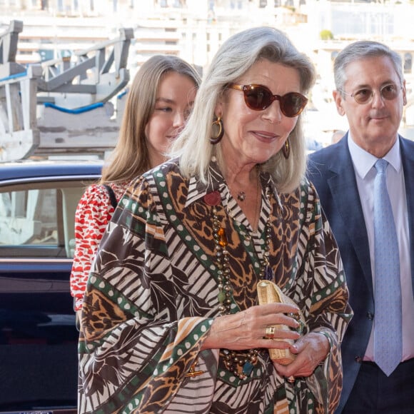 C'est celle qu'il a partagée avec Caroline de Monaco.
La Princesse Caroline de Hanovre et sa fille la princesse Alexandra de Hanovre assistent au 54e Concours International de Bouquets au Tunnel Riva de Monaco. © Olivier Huitel/Pool Monaco/Bestimage