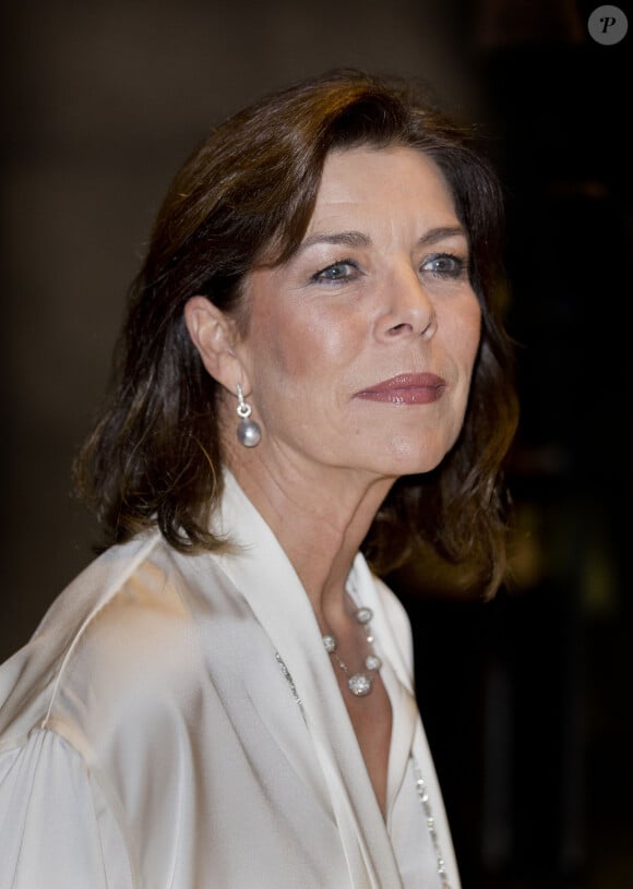 Six mois plus tard, la princesse mettait "brutalement fin" à cette romance.
La princesse Caroline de Hanovre lors d'un gala de charité de l'Amade néerlandaise qui fait partie de la fondation Amade Mondiale à Amsterdam, le 7 novembre 2014.
