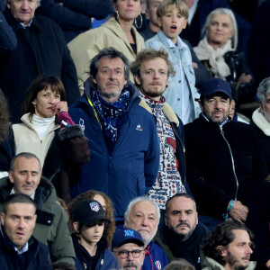 Sophie Marceau, Jean-Luc Reichmann, Patrick Bruel, Elie Semoun, François Berléand, François-Xavier Demaison, Guillaume Pley - People des les tribunes de la coupe du Monde de Rugby France 2023 - Match de quart de finale "France-Afrique du Sud (28-29)" au Stade de France à Saint-Denis 15 octobre 2023. © Moreau-Jacovides/Bestimage