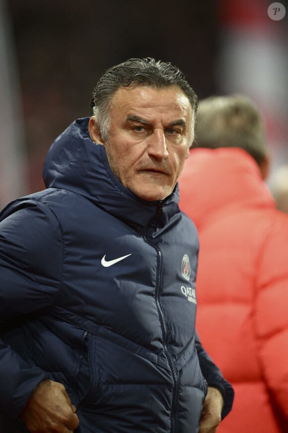 Christophe Galtier Entraineur (PSG) lors du match de championnat de Ligue 1 Uber Eats opposant Le Stade Brestois 29 (Brest) au Paris Saint-Germain (PSG) au stade Francis-Le Ble à Brest, France, le 11 mars 2023. le PSG a gagné 2-1. © Jean-Baptiste Autissier/Panoramic/Bestimage