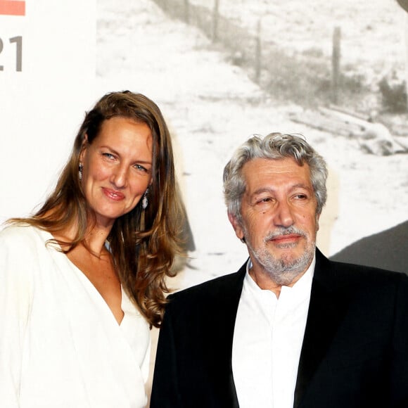 Alain Chabat et sa femme Tiara Comte - Cérémonie d'ouverture du Festival Lumière 2021 à Lyon le 9 octobre 2021. © Dominique Jacovides / Bestimage 