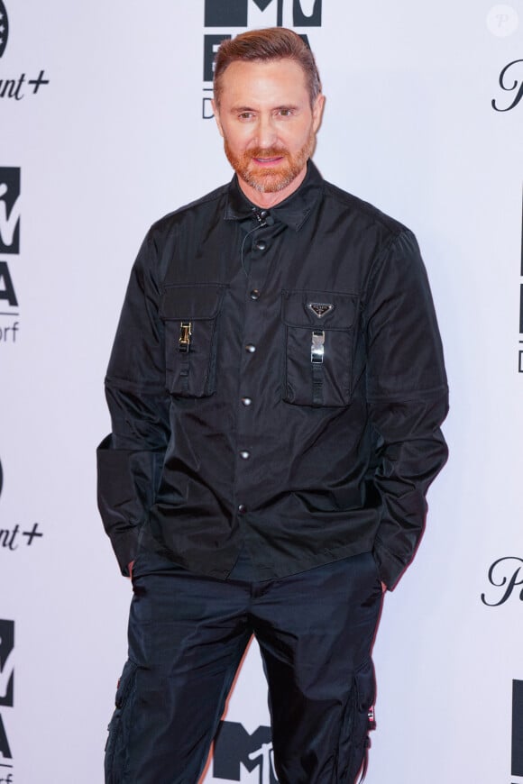 David Guetta au photocall des "MTV Europe Music Awards 2022" à Dusseldorf, le 13 novembre 2022. 