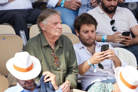 Patrice Duhamel et Benjamin Duhamel en tribunes lors des Internationaux de France de tennis de Roland Garros 2023, à Paris, France, le 9 juin 2023. © Jacovides-Moreau/Bestimage