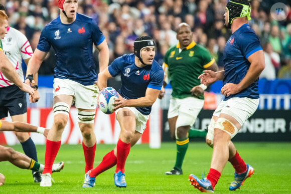 Antoine Dupont (XV de France) - Coupe du Monde de Rugby France 2023 - Match de quart de finale "France-Afrique du Sud (28-29)" au Stade de France à Saint-Denis 15 octobre 2023.