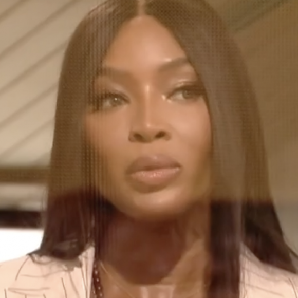 Naomi Campbell dans l'émission "En aparté", Canal+