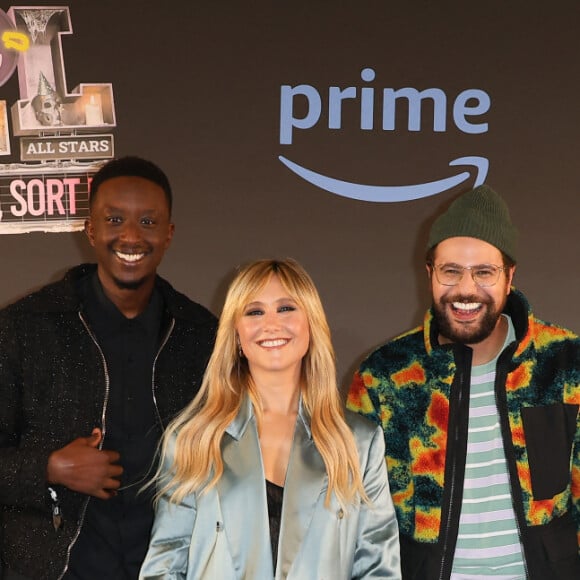 Camille Lellouche, Fadily Camara, Ahmed Sylla, Bérangère Krief, Hakim Jemili, Kyan Khojandi et Philippe Lacheau - Avant-première de l'édition spéciale Halloween de "LOL : qui crie, sort !" à l'Elysées Biarritz à Paris le 24 octobre 2023. © Coadic Guirec/Bestimage