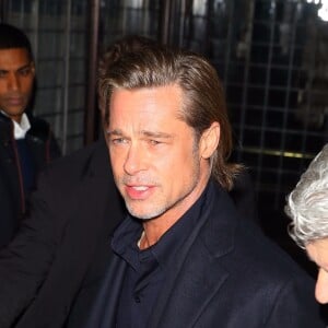 Brad Pitt arrive au "2020 National Board of Reviews Awards Gala" à New York, le 8 janvier 2020. 