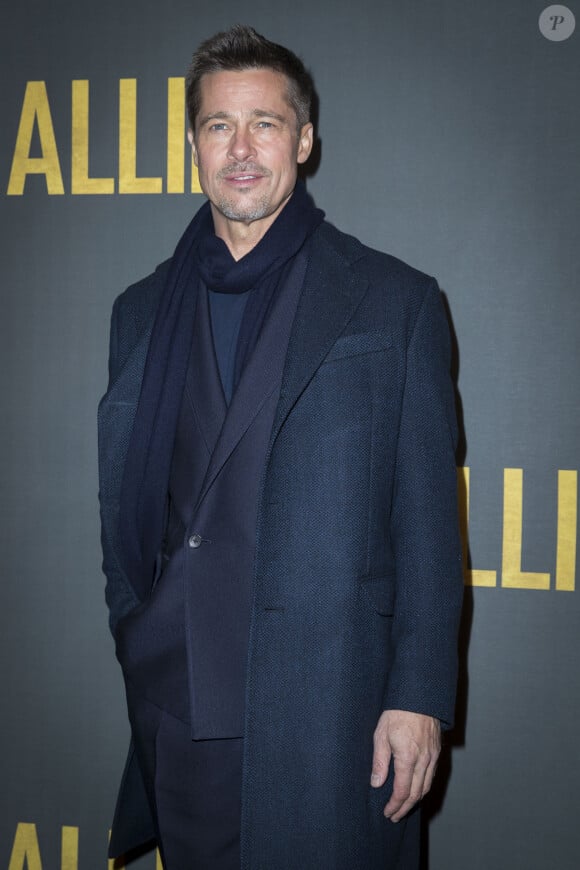 Brad Pitt - Avant-première du film "Alliés" au cinéma UGC Normandie à Paris, le 20 novembre 2016. © Olivier Borde/Bestimage 