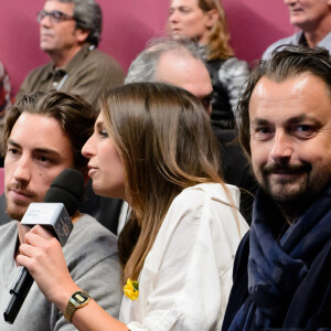 Laury Thilleman, Henri Leconte et son fils Maxime - Soiree d'Amelie Mauresmo a l'occasion du 22eme Open de tennis GDF SUEZ au Stade Pierre de Coubertin a Paris le 28 Janvier 2014. Amelie Mauresmo (marraine de l’Institut Curie depuis 7 ans) donne une nouvelle dimension a son engagement dans la lutte contre le cancer. Elle choisit ainsi de mettre a profit sa notoriete et son esprit sportif et devient l’ambassadrice d’operations destinees a developper la notoriete de l’Institut Curie : Les defis d’Amelie pour Curie.