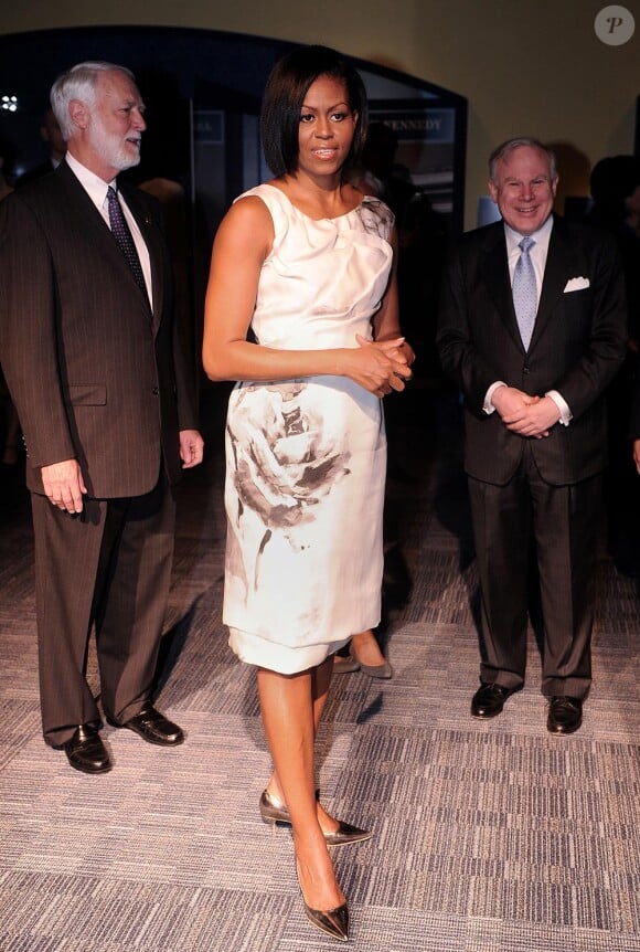 Michelle Obama lors de sa visite au musée des Premières dames à Washington le 9 mars 2010