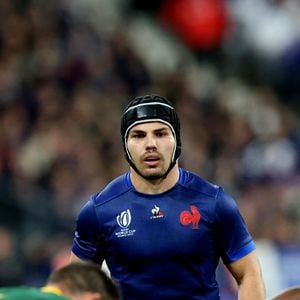 Antoine Dupont - Coupe du Monde de Rugby France 2023 - Match de quart de finale "France-Afrique du Sud (28-29)" au Stade de France à Saint-Denis le 15 octobre 2023. © © Moreau-Jacovides/Bestimage  Rugby World Cup France 2023 - Quarter-final match "France-South Africa (28-29)" at the Stade de France in Saint-Denis on October 15, 2023. 