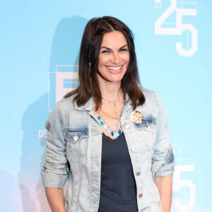 Helena Noguerra - Photocall de la série "Brigade anonyme" lors de la 25ème édition du Festival de la fiction de la Rochelle le 13 septembre 2023. © Denis Guignebourg / Bestimage 