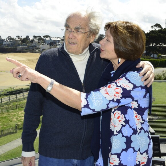 Exclusif - Rendez-vous avec Macha Méril et son mari Michel Legrand en thalassothérapie au centre Thalassa à Dinard. Le 28 avril 2015