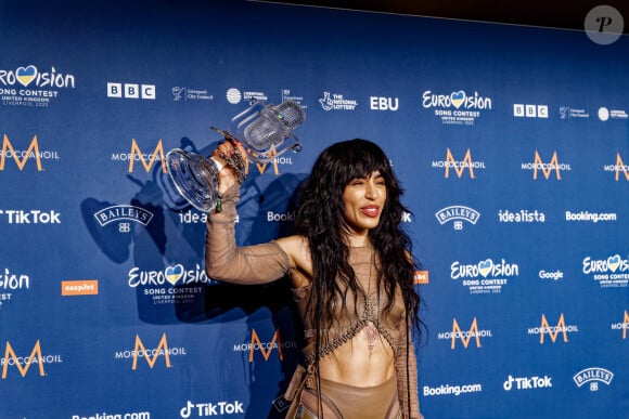 Loreen (la suédoise gagnante de l"Eurovision 2023) dans la press-room de l'Eurovision 2023 à Liverpool, le 13 mai 2023. © Andy Von Pip/Zuma Press/Bestimage