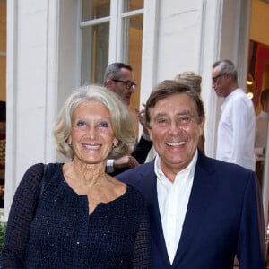 Exclusif - Jean-Pierre Foucault et sa femme Evelyne - Soirée en l'honneur du "Royal Palm de Marrakech" à Paris le 17 septembre 2014.
