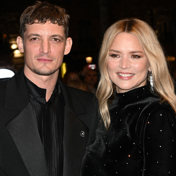 Niels Schneider et sa compagne Virginie Efira - Photocall au Fouquet's après la 48ème cérémonie des César à Paris © Coadic Guirec / Bestimage 