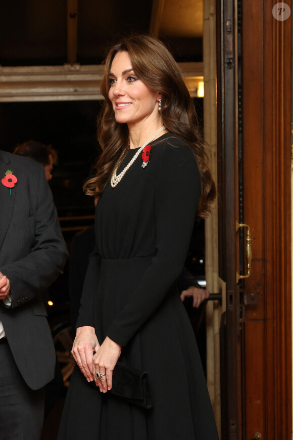 Kate Middleton, princesse de Galles - La famille royale assiste au Royal British Legion Festival of Remembrance au Royal Albert Hall à Londres le 11 novembre 2023.