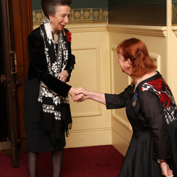 La princesse Anne d'Angleterre - La famille royale assiste au Royal British Legion Festival of Remembrance au Royal Albert Hall à Londres le 11 novembre 2023.