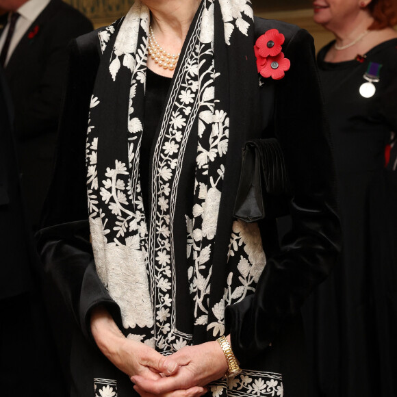 La princesse Anne d'Angleterre - La famille royale assiste au Royal British Legion Festival of Remembrance au Royal Albert Hall à Londres le 11 novembre 2023.