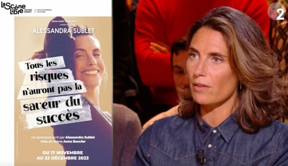 Alessandra Sublet sur le plateau de "Quelle époque !"