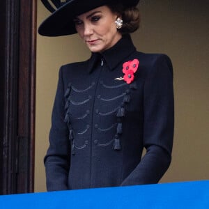 Kate Middleton - La famille royale honore les disparus des deux guerres mondiales lors de la cérémonie Remembrance Sunday (Dimanche du souvenir) au Cénotaphe à Londres. Le 12 novembre 2023.