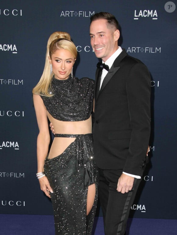 Paris Hilton et son mari Carter Reum sont devenus les parents de Phoenix, un garçon né par mère porteuse.
Paris Hilton, Carter Reum - Photocall de la soirée du "11th Annual LACMA Art + Film Gala" à Los Angeles, le 5 novembre 2022. 