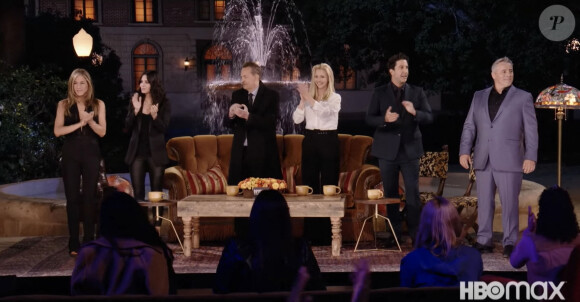 Capture d'écran de l'épisode spécial des retrouvailles des acteurs de Friends en mai 2021